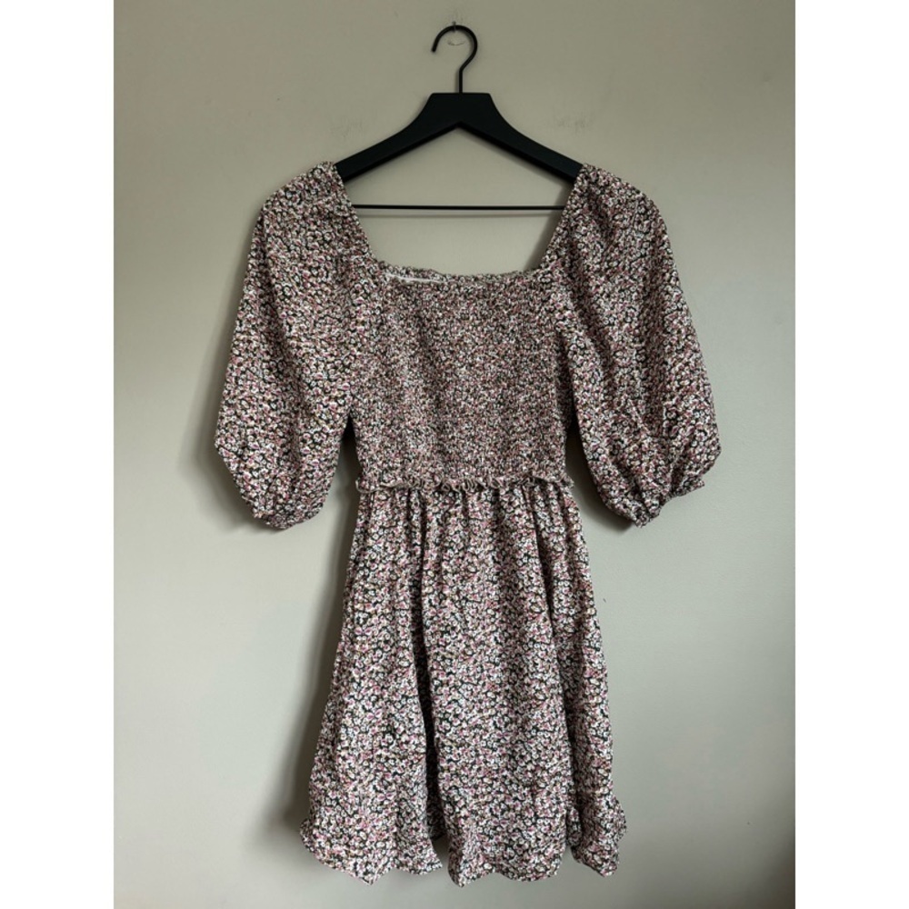 PRINCESS POLLY Floral Off-The-Shoulder Mini Dress